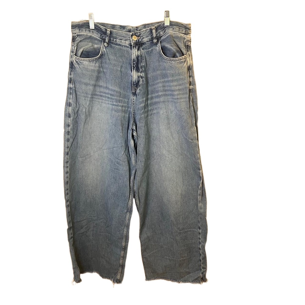 Zara Blue Wide-Leg Jeans. Sz 6